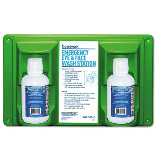 Outlet Emergency Eyewash Station with 16 oz. Bottles (6/Kit) Emergency Response