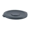 Best Flat-Top Round Lids for 44 Gallon Waste Receptacles - Gray Trash & Waste Bins