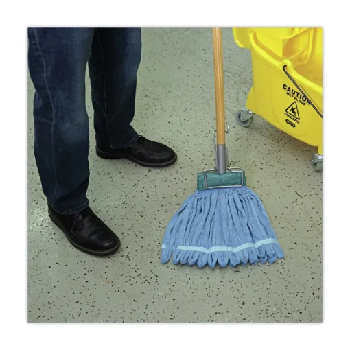 Online Microfiber Looped-End Wet Mop Head - Medium, Blue Cleaning & Janitorial Supplies