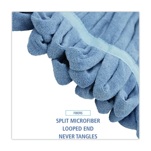Online Microfiber Looped-End Wet Mop Head - Medium, Blue Cleaning & Janitorial Supplies