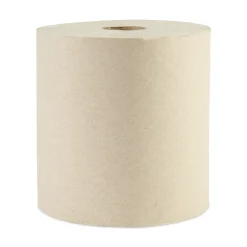 Best 1-Ply 8 in. x 800 ft. Green Xtra Roll Towels - Natural (6 Rolls/Carton) Paper & Dispensers