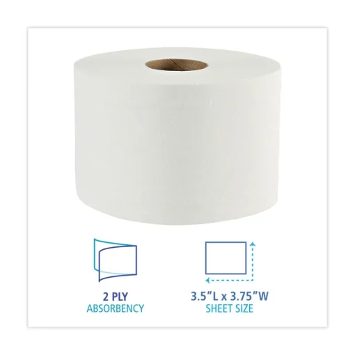 Online 2-Ply OptiCore Green Xtra Septic Safe Controlled Bath Tissue - White (36/Carton) Paper & Dispensers