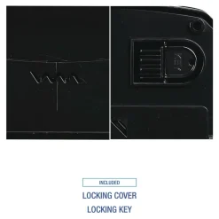 Best T7470BKBW 13.25 in. x 10.25 in. x 16.25 in. Hands Free Mechanical Towel Dispenser - Black Paper & Dispensers