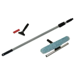 Best Window Cleaning Kit, 12-in Wide Combo Washer/Squeegee, 8 ft Extension Pole, 4-in Wide Scraper with 8-in Handle Cleaning & Janitorial Supplies