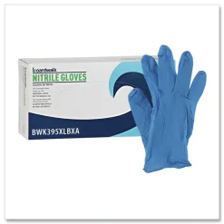 Online 395XLCTA 5 mil Disposable General-Purpose Powder-Free Nitrile Gloves - X-Large, Blue (1000/Carton) Cleaning & Janitorial Supplies
