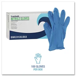 Online 395XLCTA 5 mil Disposable General-Purpose Powder-Free Nitrile Gloves - X-Large, Blue (1000/Carton) Cleaning & Janitorial Supplies