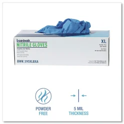 Online 395XLCTA 5 mil Disposable General-Purpose Powder-Free Nitrile Gloves - X-Large, Blue (1000/Carton) Cleaning & Janitorial Supplies