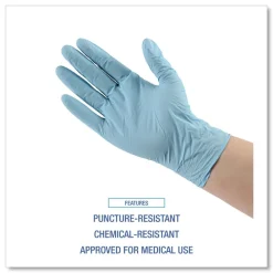 Best 382XLCTA 5 mil. Disposable Examination Nitrile Gloves - X-Large, Blue (1000/Carton) Cleaning & Janitorial Supplies