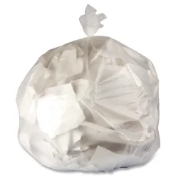 Best Z8048MNKR01 40 in. x 48 in. 45 gal. 12 mic High-Density Can Liners - Natural (250/Carton) Trash & Waste Bins