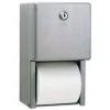 Best 6-1/16 in. x 5-15/16 in. x 11 in. Stainless Steel 2-Roll Tissue Dispenser - Stainless Steel Cleaning & Janitorial Supplies