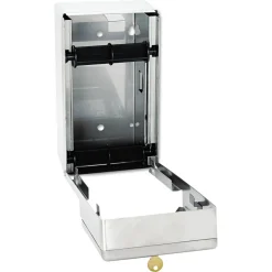 Best 6-1/16 in. x 5-15/16 in. x 11 in. Stainless Steel 2-Roll Tissue Dispenser - Stainless Steel Cleaning & Janitorial Supplies
