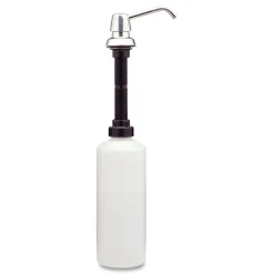 Best Contura 3.31 in. x 4 in. x 17.63 in. 34 oz. Lavatory-Mounted Soap Dispenser - Chrome/Stainless Steel Cleaning & Janitorial Supplies