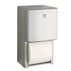 Outlet ConturaSeries 6.08 in. x 5.94 in. x 11 in. Two-Roll Tissue Dispenser - Stainless Steel Cleaning & Janitorial Supplies