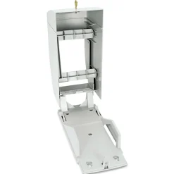 Best Matrix Series 6.25 in. x 6.88 in. x 13.5 in. Two-Roll Tissue Dispenser - Gray Paper & Dispensers