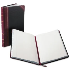 Best 13.75 x 8.38 Sheets Custom Rule Record and Account Book - Black/Red/Gold Cover Paper & Printables