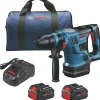 Clearance 18V PROFACTOR Brushless Lithium-Ion 1-1/4 in. Cordless SDS-Plus Bulldog Rotary Hammer Kit with 2 Batteries (8 Ah) Concrete Tools|Demo And Breaker Hammers