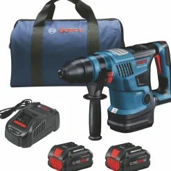 Clearance 18V PROFACTOR Brushless Lithium-Ion 1-1/4 in. Cordless SDS-Plus Bulldog Rotary Hammer Kit with 2 Batteries (8 Ah) Concrete Tools|Demo And Breaker Hammers