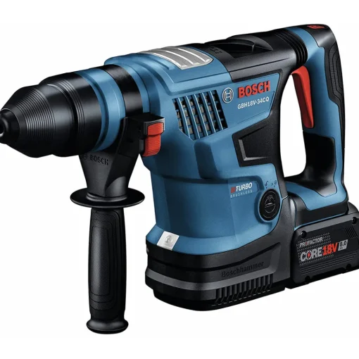 Clearance 18V PROFACTOR Brushless Lithium-Ion 1-1/4 in. Cordless SDS-Plus Bulldog Rotary Hammer Kit with 2 Batteries (8 Ah) Concrete Tools|Demo And Breaker Hammers