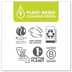 Hot 128 oz. Bottle Disinfectant Cleaner - Lemon Scent (4/Carton) Cleaning & Janitorial Supplies