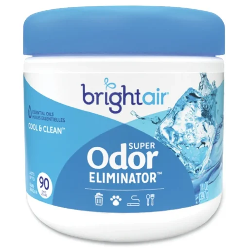 Sale 14 oz. Jar Super Odor Eliminator - Blue, Cool and Clean (6/Carton) Cleaning & Janitorial Supplies