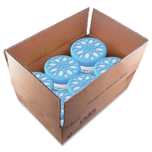 Sale 14 oz. Jar Super Odor Eliminator - Blue, Cool and Clean (6/Carton) Cleaning & Janitorial Supplies