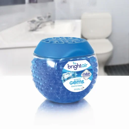 10 oz. Scent Gems Odor Eliminator - Cool and Clean, Blue (6/Carton) Odor Control