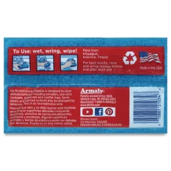 Sale Estracell 4.5 in. x 2.75 in. No-Scratch Kitchen Sponges - Blue (8/Carton) Cleaning & Janitorial Supplies