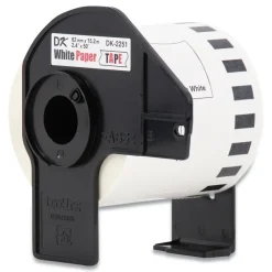2.44 in. x 50 ft. Continuous Paper Label Tape - White (3/Pack) Labels & Label Makers