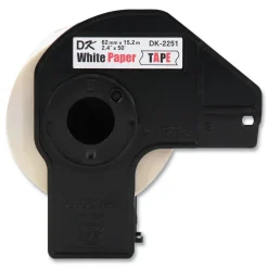 2.44 in. x 50 ft. Continuous Paper Label Tape - White (3/Pack) Labels & Label Makers