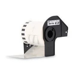 New 2.4 in. x 50 ft. Continuous Film Label Tape - Clear (1-Roll) Labels & Label Makers