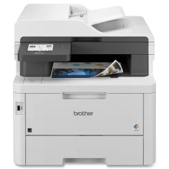 Sale Copy/Fax/Print/Scan Wireless Digital Laser Color All-in-One Printer - White Office Electronics & Batteries
