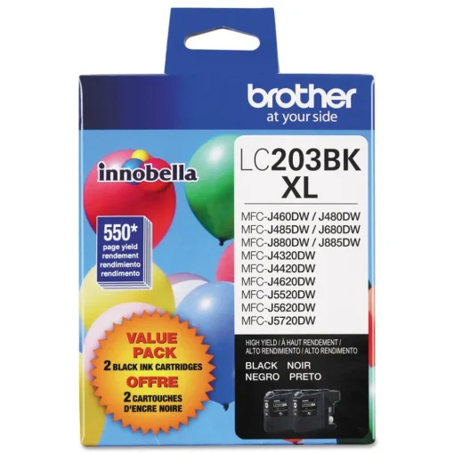 New Innobella 550 Page-Yield High-Yield Ink - Black (2/Pack) Office Electronics & Batteries