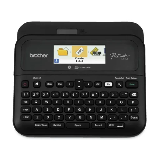 P-Touch 10.2 in. x 4.8 in. x 12.6 in. 30 mm/s Print Speed Business Professional Connected Label Maker Labels & Label Makers