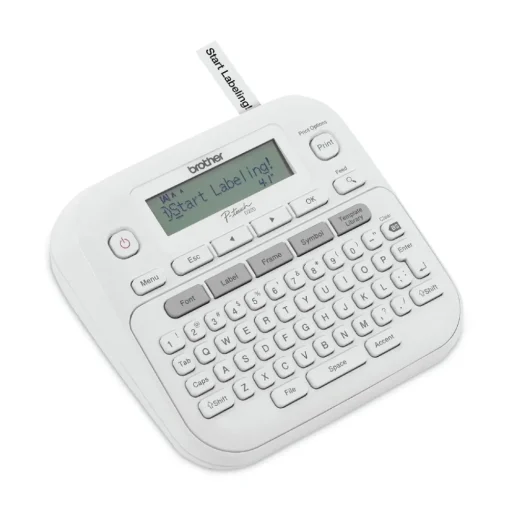 Discount P-Touch PT-D220 3.9 in. x 9.3 in. x 10.2 in. 2 Lines Label Maker Labels & Label Makers