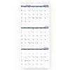 Best 14-Month: Dec 2025 to Jan 2027 12.25 in. x 27 in. Three-Month Wall Calendar - White/Blue Sheets Calendars & Planners