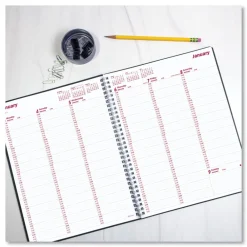 Discount 12-Month (Jan to Dec): 2026 11 in. x 8.5 in. DuraFlex Weekly Planner - Black Cover Calendars & Planners