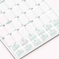 Clearance 12-Month (Jan to Dec): 2026 12 in. x 17 in. EcoLogix Artwork Monthly Wall Calendar - White/Green Sheets Calendars & Planners