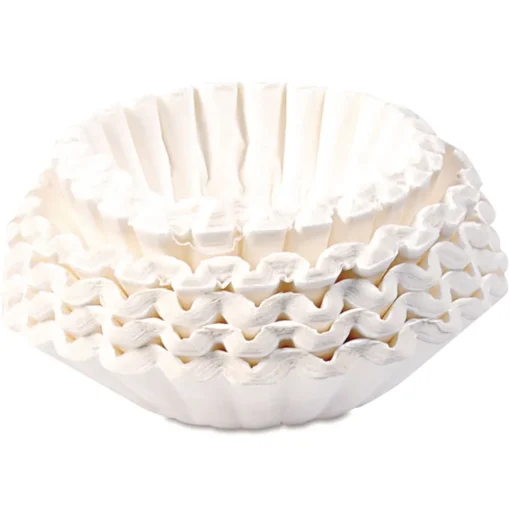 Online 20118.0010 Flat Bottom Coffee/Tea Brewer Filters - White (50/Pack, 60 Packs/Carton) Food And Snacks