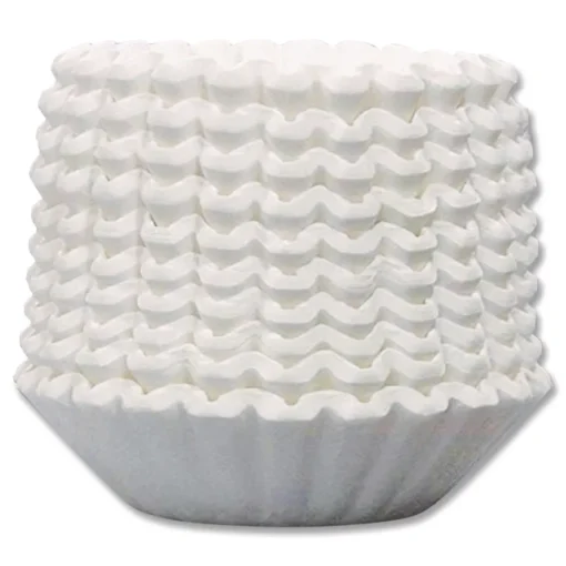 Online 20118.0010 Flat Bottom Coffee/Tea Brewer Filters - White (50/Pack, 60 Packs/Carton) Food And Snacks