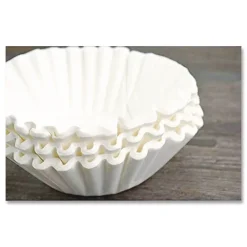 Online 20118.0010 Flat Bottom Coffee/Tea Brewer Filters - White (50/Pack, 60 Packs/Carton) Food And Snacks