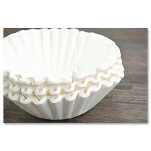 Online 20118.0010 Flat Bottom Coffee/Tea Brewer Filters - White (50/Pack, 60 Packs/Carton) Food And Snacks