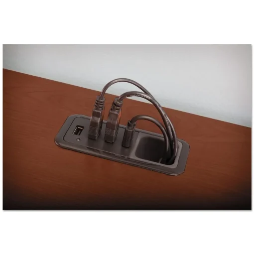 New 70.13 in. X 70.13 in. X 29.75 in. Enterprise Collection L-Desk Surface - Harvest Cherry Office Furniture & Lighting