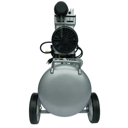 Outlet 1 HP 8 Gallon Ultra Quiet and Oil-Free Aluminum Tank Wheelbarrow Air Compressor Air Compressors