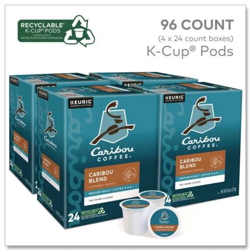 Outlet 5000330135 Coffee K-Cups - Caribou Blend (96/Carton) Food And Snacks