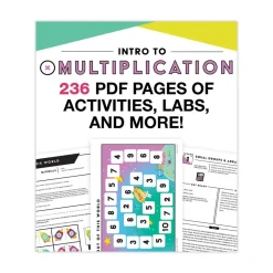 Sale 236 Pages Grades 2 to 4 (Ages 7 to 9) In a Flash USB - Intro to Multiplication Office Electronics & Batteries