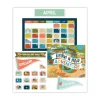 Outlet 123-Piece 23 in. x 13 in. Let's Explore Calendar Bulletin Board Set - Multicolor Calendars & Planners