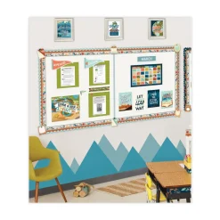 Outlet 123-Piece 23 in. x 13 in. Let's Explore Calendar Bulletin Board Set - Multicolor Calendars & Planners