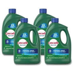 Hot Complete 120 oz. Bottle Gel Dishwasher Detergent - Fresh (4/Carton) Cleaning & Janitorial Supplies