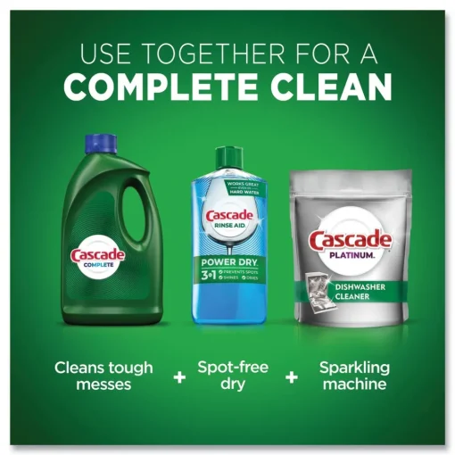 Hot Complete 120 oz. Bottle Gel Dishwasher Detergent - Fresh (4/Carton) Cleaning & Janitorial Supplies