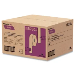 Online 3.3 in. x 750 ft. 2-Ply Septic Safe Select Jumbo Bath Tissue - White (12/Carton) Cleaning & Janitorial Supplies